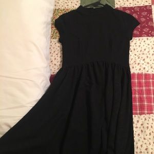 Black flare dress